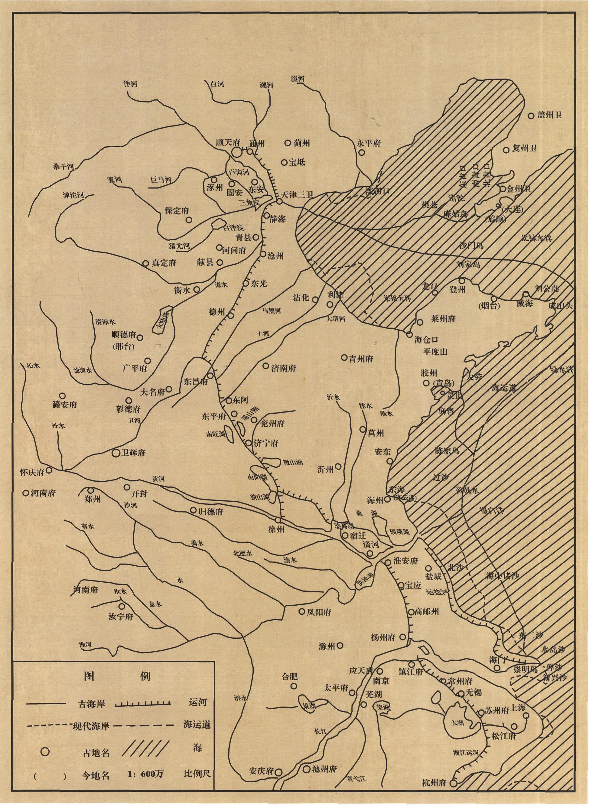 17.明代河運示意圖