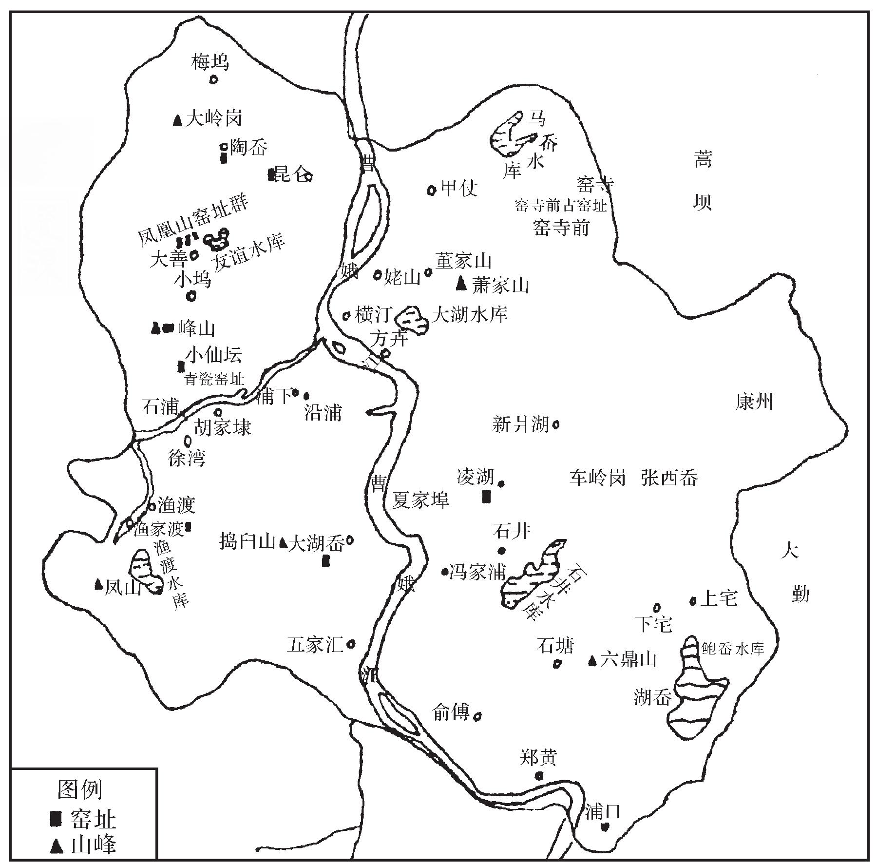 一、地理位置和窯址分布