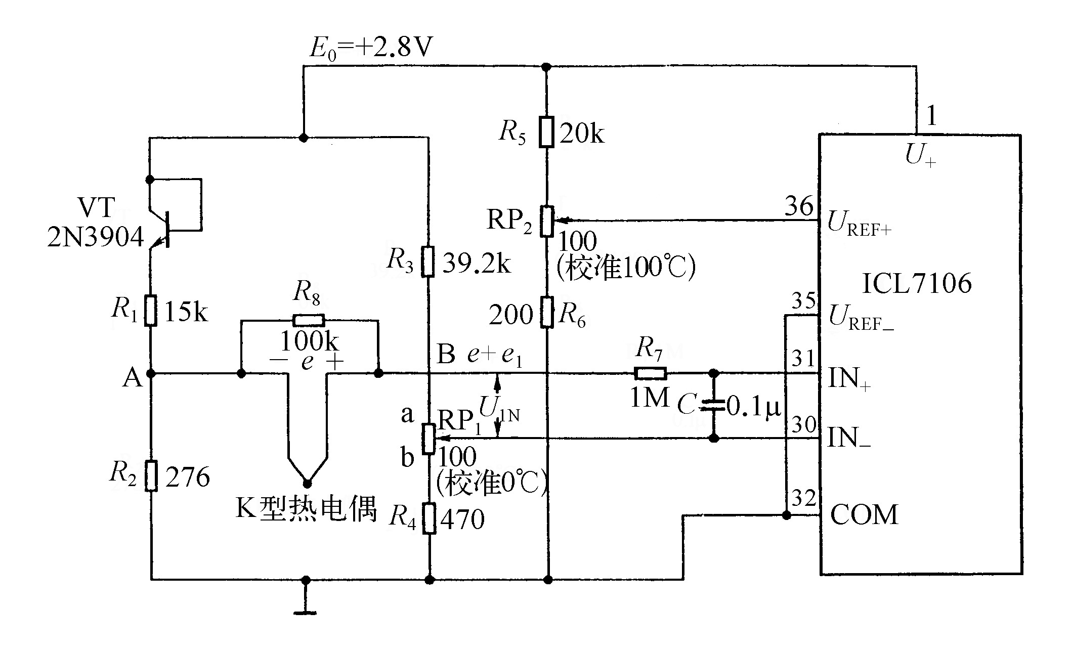 一、萬(wàn)用表測(cè)量溫度